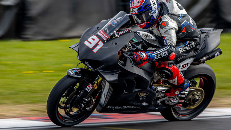 Leon Haslam, 2025 Donington Park BSB Test. Credit: British Superbike Championship.